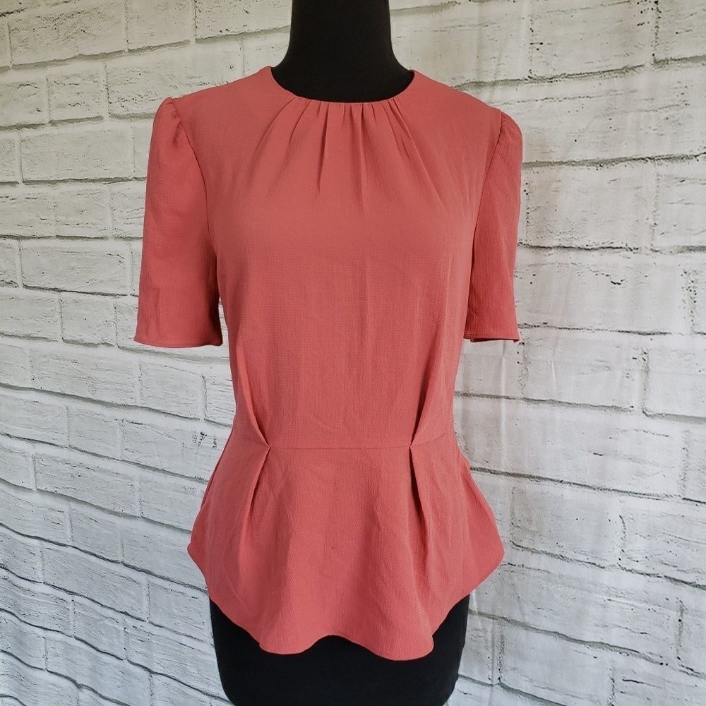 Wayf Mauve Peplum Top